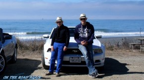 Uwe und Robert mit Mustang Cabrio