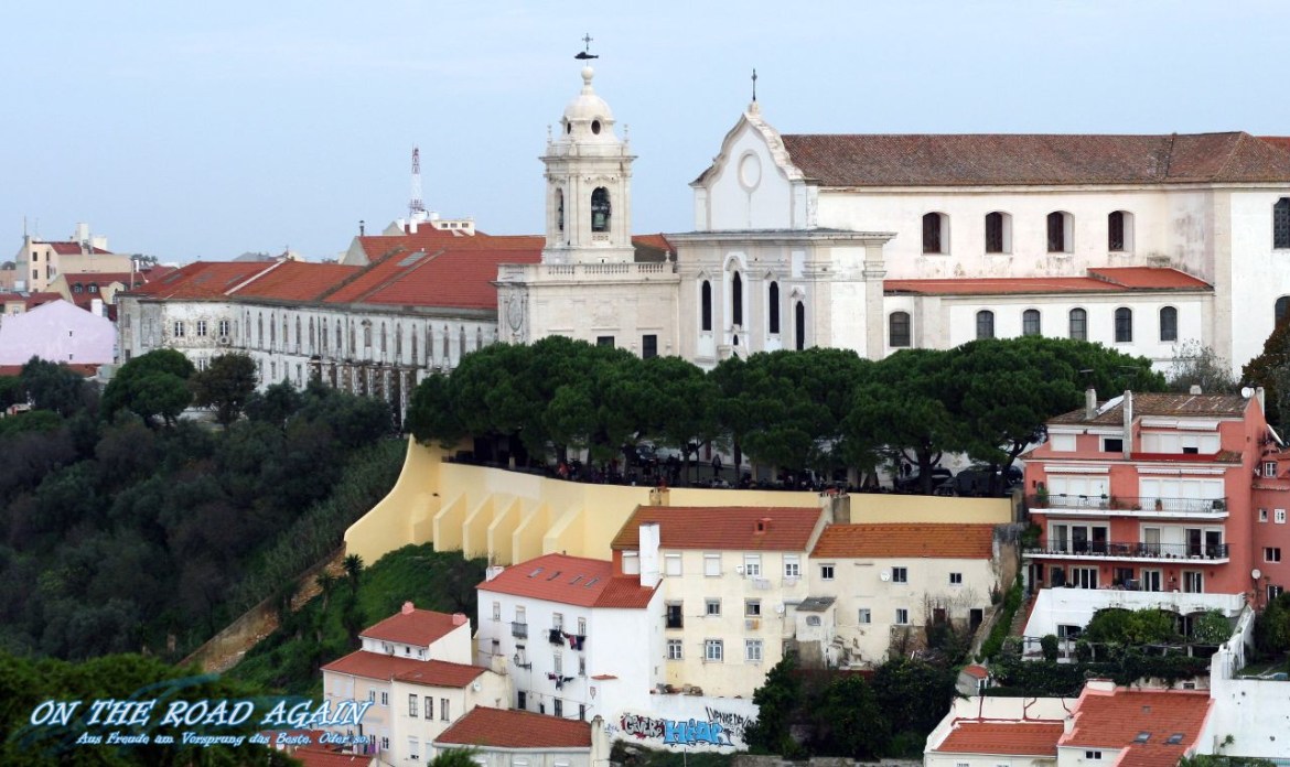 Miradouro Sophia de Mello in Lissabon vom Castelo de Sao Jorge aus