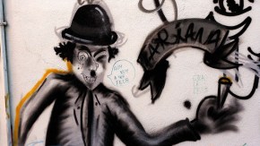 Chaplin Grafiti in Lissabon