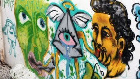 diverse Grafiti in Lissabon