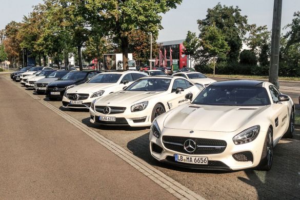 Fahrzeuguebersicht AMG Performance Tour 2015