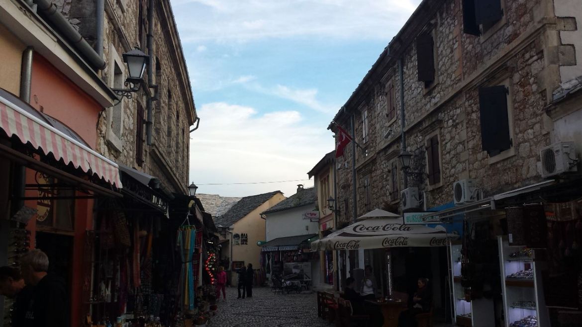 Gasse in der Altstadt von Mostar