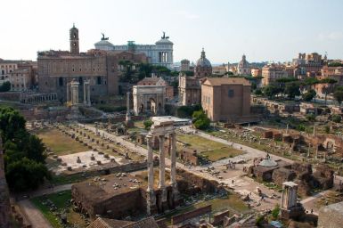 Forum Romanum vom Palatin aus