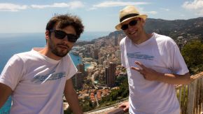 Robert und Willy mit Monaco-Panorama