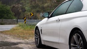 BMW 4er Cabrio in der Serra de Estrela