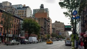 typische Straße in New York City