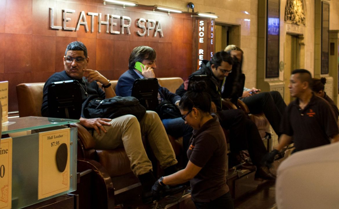 Leather Spa im Grand Central Terminal