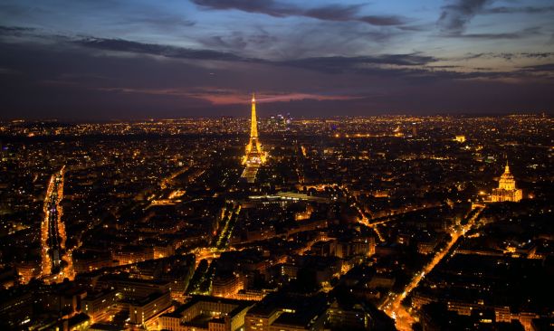 Paris bei Nacht vom Tour Montparnasse