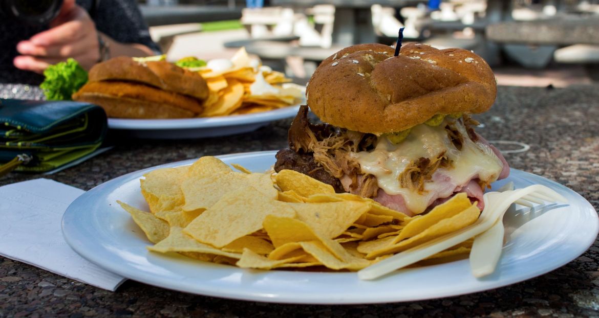 Burger auf Ellis Island