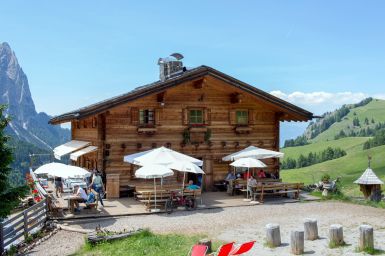 Saltnerhütte auf der Seiser Alm Südtirol