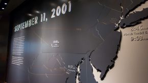 September 11, 2001 depicted at the 9 11 Museum New York City World Trade Center