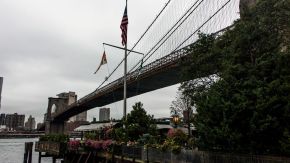 Brooklyn Bridge from underneath