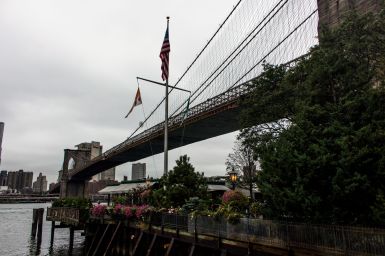 Brooklyn Bridge from underneath