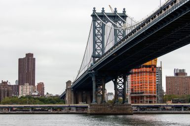 Manhattan Bridge seen from Brooklyn