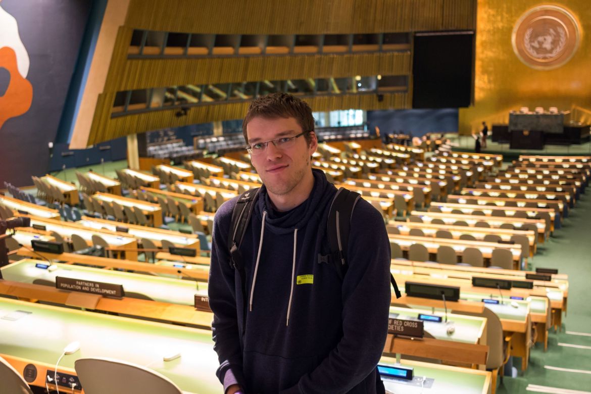 Robert in der UN Generalversammlung