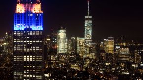 Empire State Building und One WTC vom Top of the Rock