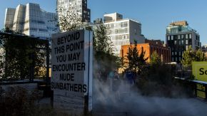 Nude Sunbathers, Highline, New York City