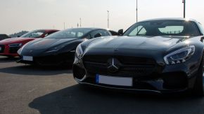Mercedes-Benz AMG GT S, Lamborghini und Audi R8