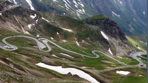 Großglocknerhochalpenstraße von der Edelweißspitze aus