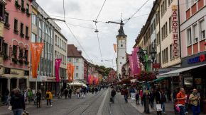 Altstadt von Würzburg auf der Domstraße