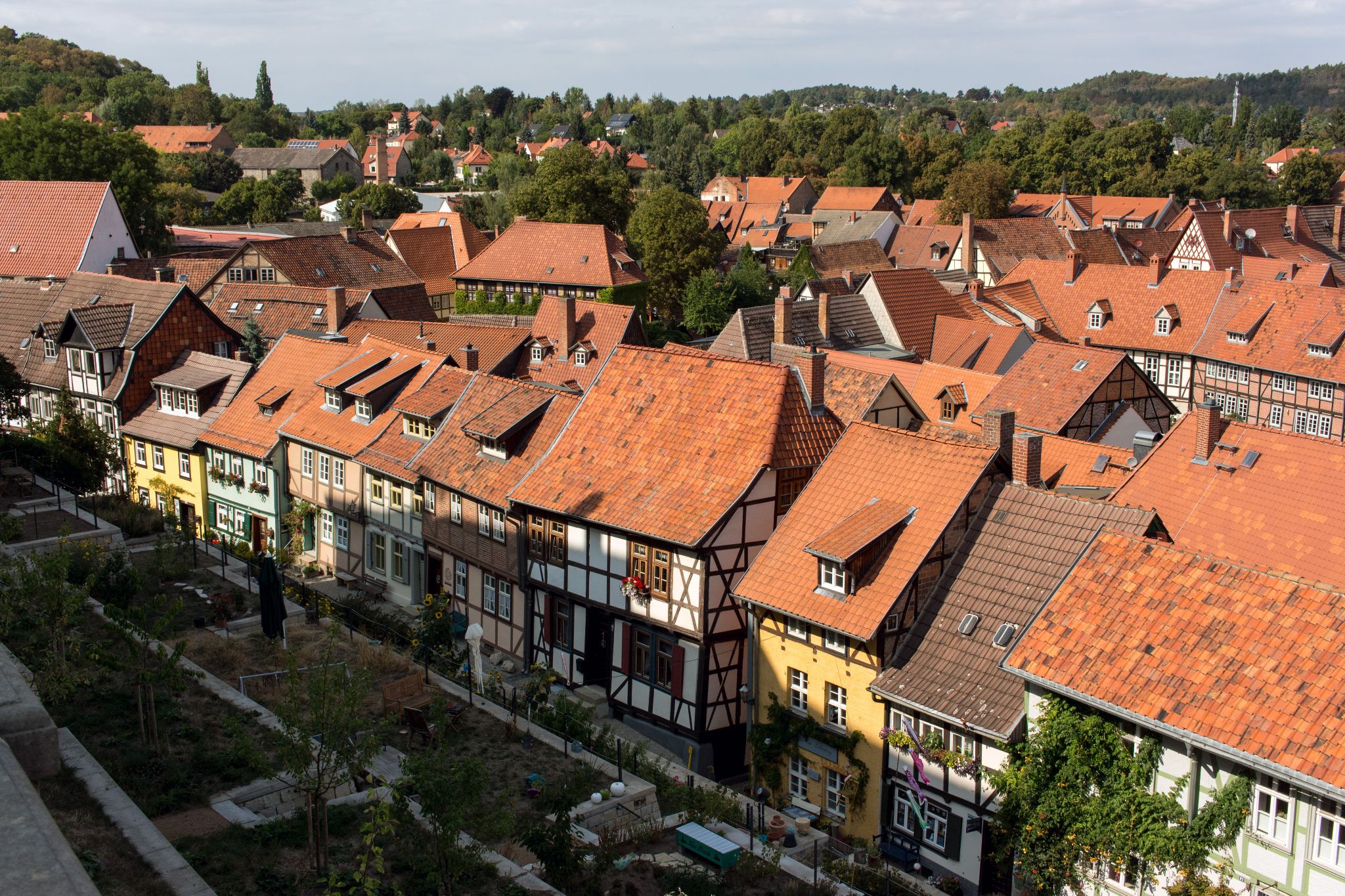 Ausblick über Quedlinburg