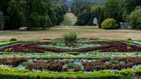 Blick auf Herkules vom Schloss aus, Bergpark Wilhelmshöhe, Kassel