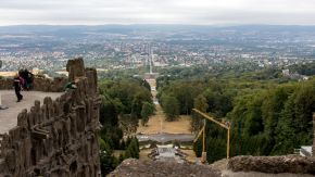 Blick über Kassel vom Herkules aus