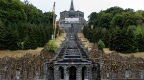 Kaskaden von unten, Bergpark Wilhelmshöhe, Kassel