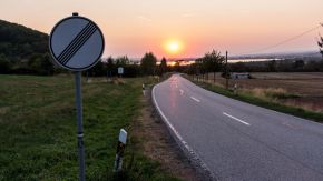 Straße nach B85 am Kyffhäuser Richtung Kelbra
