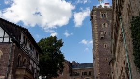 Turm und Innenhof der Wartburg, Eisenach