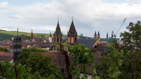 Würzburger Türme durch die Weinberge