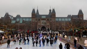 Eisbahn am Rijksmuseum Amsterdam