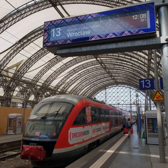 Trillex Zug in Dresden nach Wroclaw
