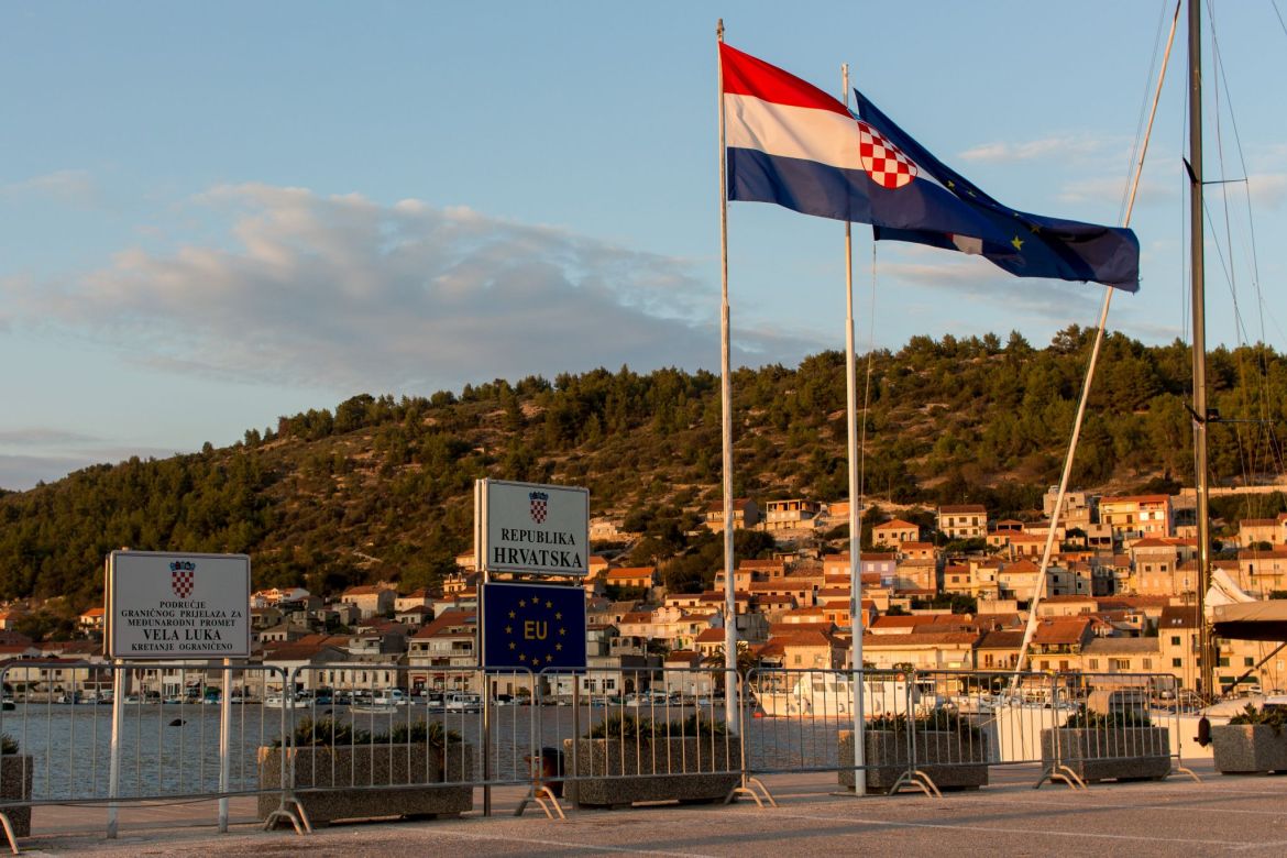 Anlegestelle von Vela Luka, Korcula, Kroatien