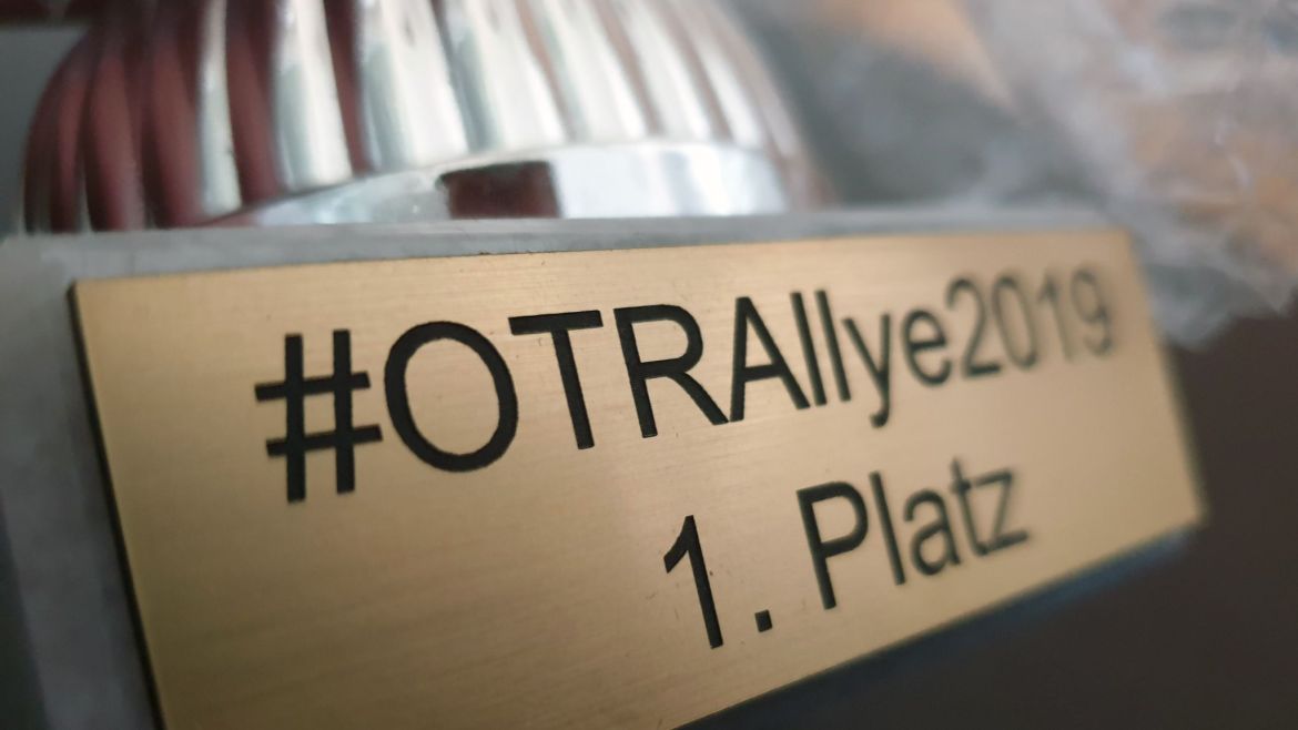 Rallye 2019 Pokalplakette
