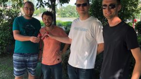 Das Orgateam und Team AllgäuRacing in Budapest