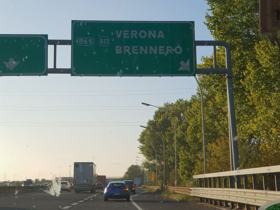 Italenische Autobahn, Verona, Brennero