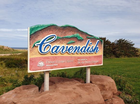 Cavendish Beach Schild auf Prince Edward Island