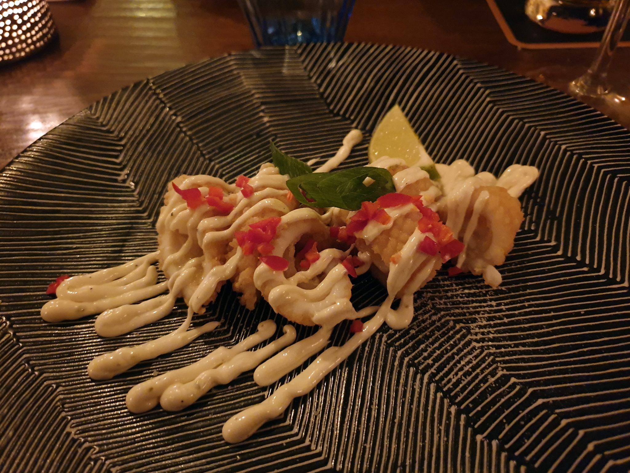 Fritierter Oktopus im De Duvel, Amsterdam