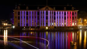 The ice is melting at the pøules, Artwork Amsterdam Festival of Light 2