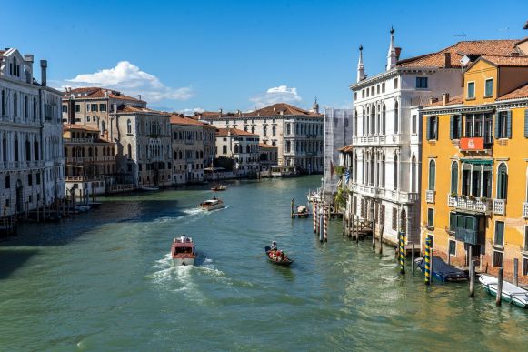 Canal Grande in Venedig Richtung Norden