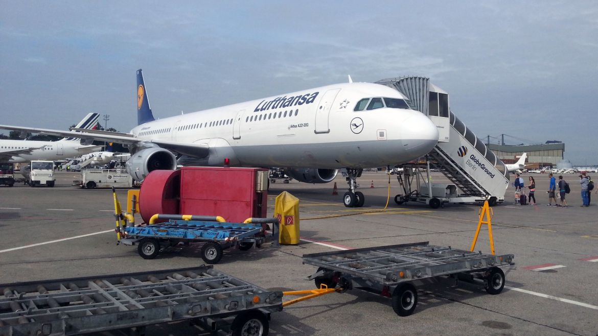 Lufthansa Airbus A321 in Berlin