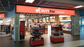 Duty Free Shop am Flughafen Dresden