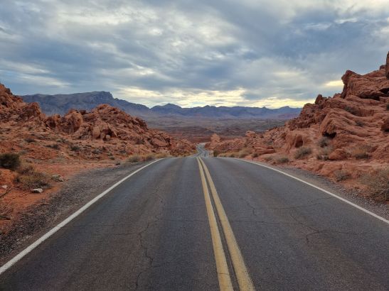 Straße durch da Valley of Fire, Nevada