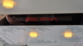 185 kmh im Arlandaexpress in Richtung Stockholm