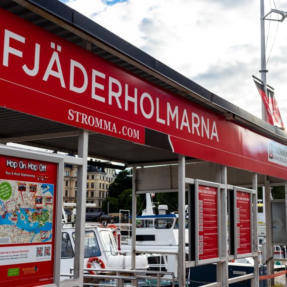 Fjäderholmarna Anleger von Stromma am Strandvägen, Stockholm
