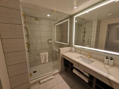 Badezimmer im Hilton, Resortsworld, Las Vegas