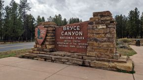 Bryce Canyon National Park Eingangschild, Utah