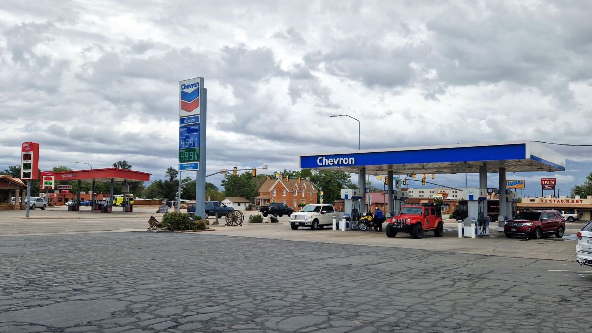 Chevron Tankstelle in Kanab, Utah