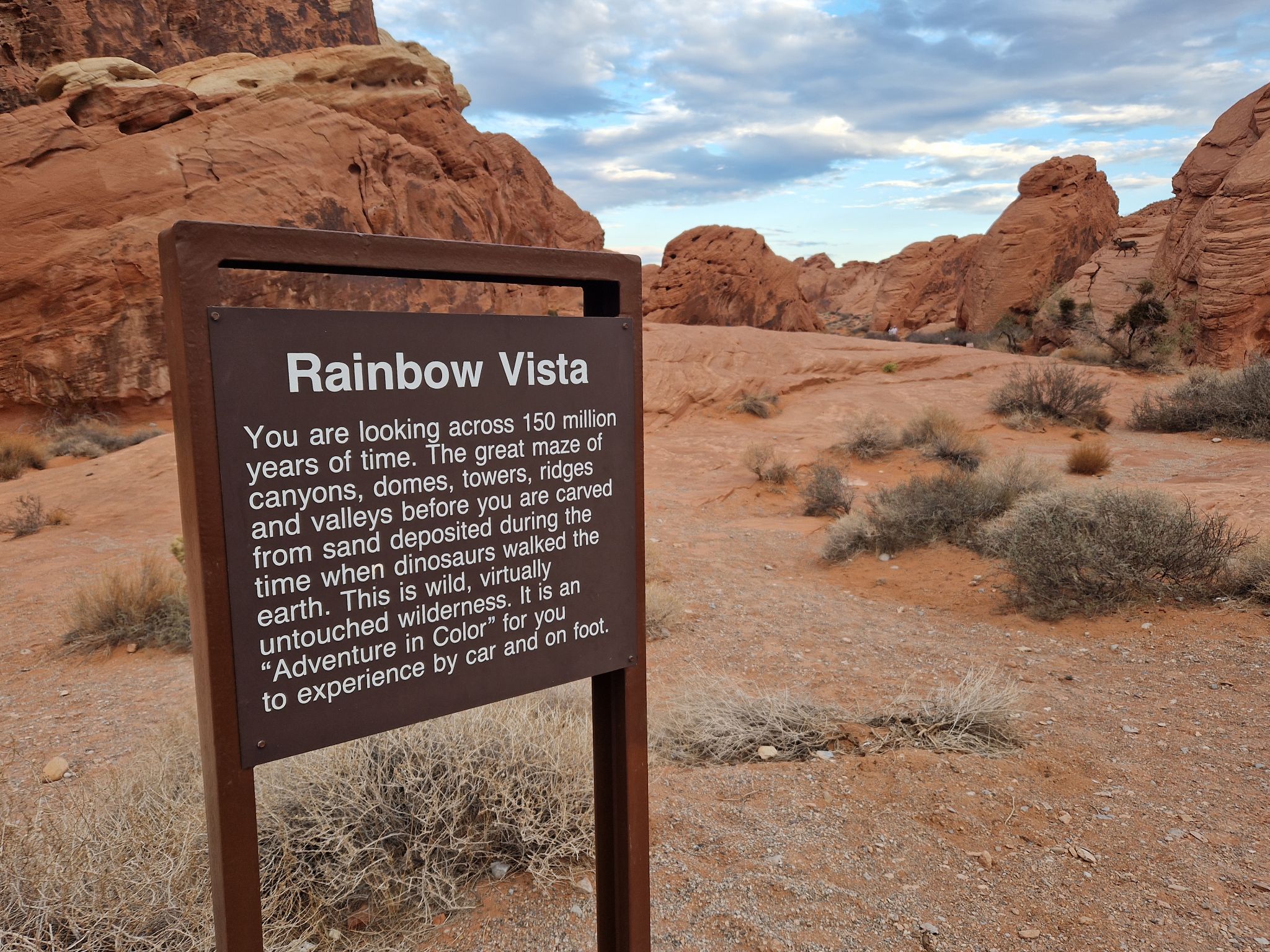 Eingang zum Rainbow Vista, Valley of Fire State Park, Nevada